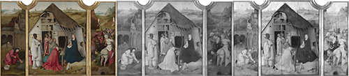Adoration of the Magi, Upton House; Parallel view