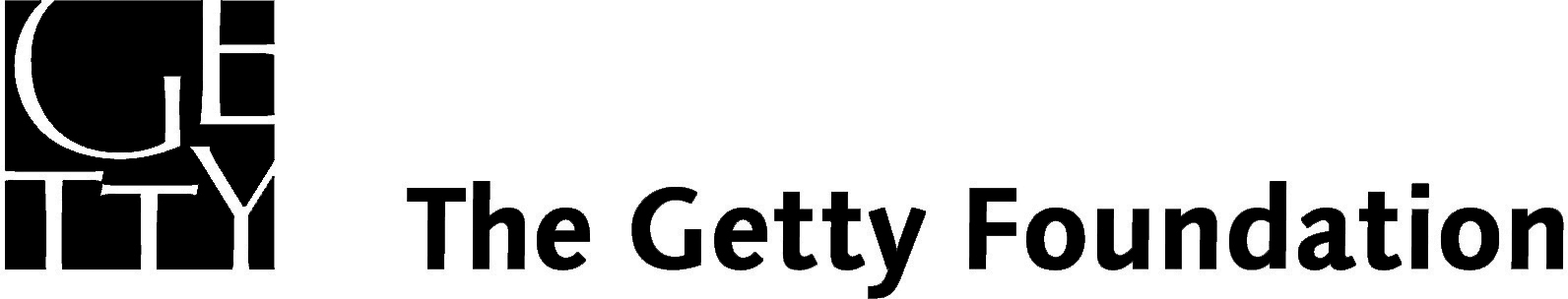 The Getty Foundation logo black highres